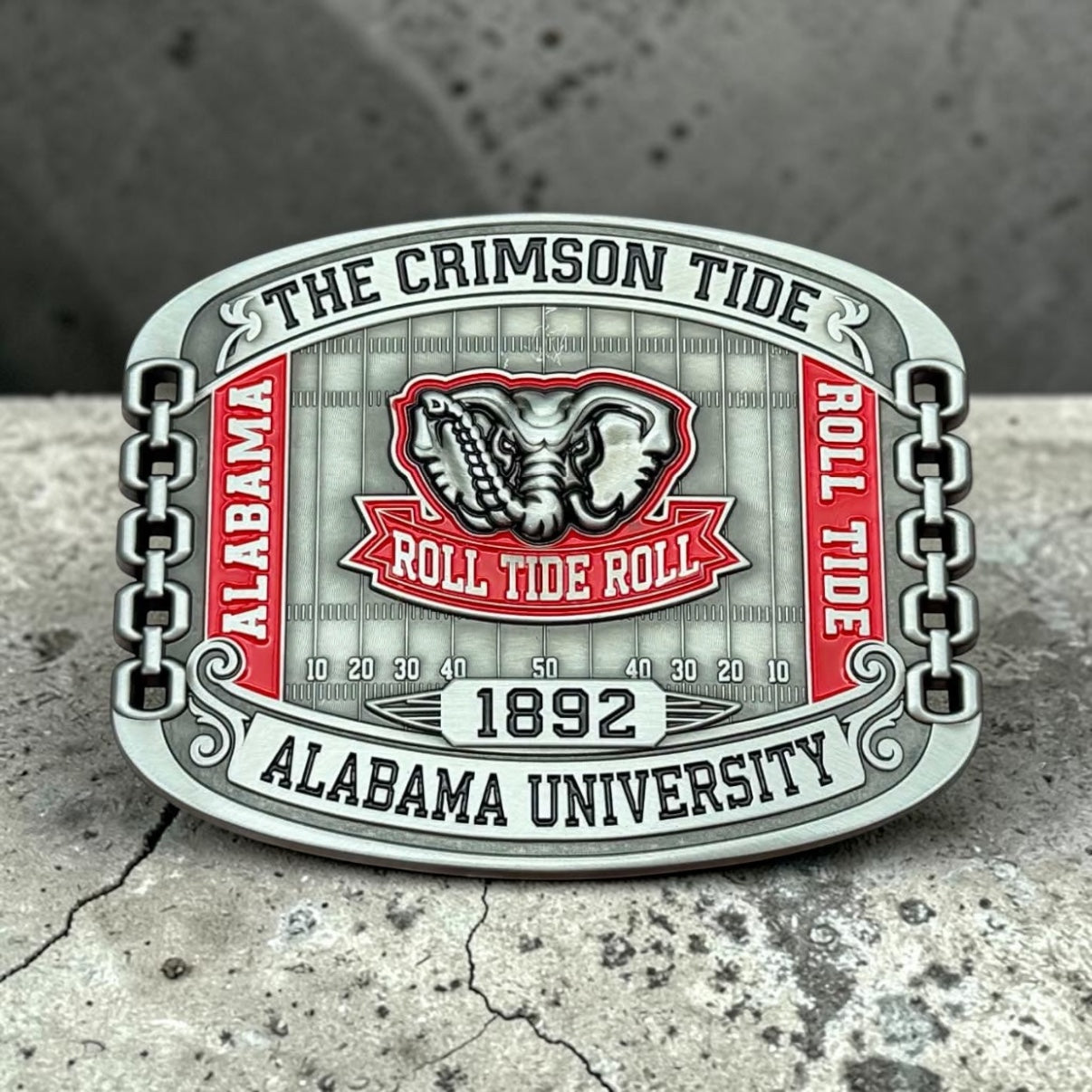 ROLL TIDE ROLL BAMA BUCKLES