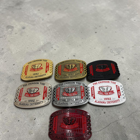 ROLL TIDE ROLL BAMA BUCKLES