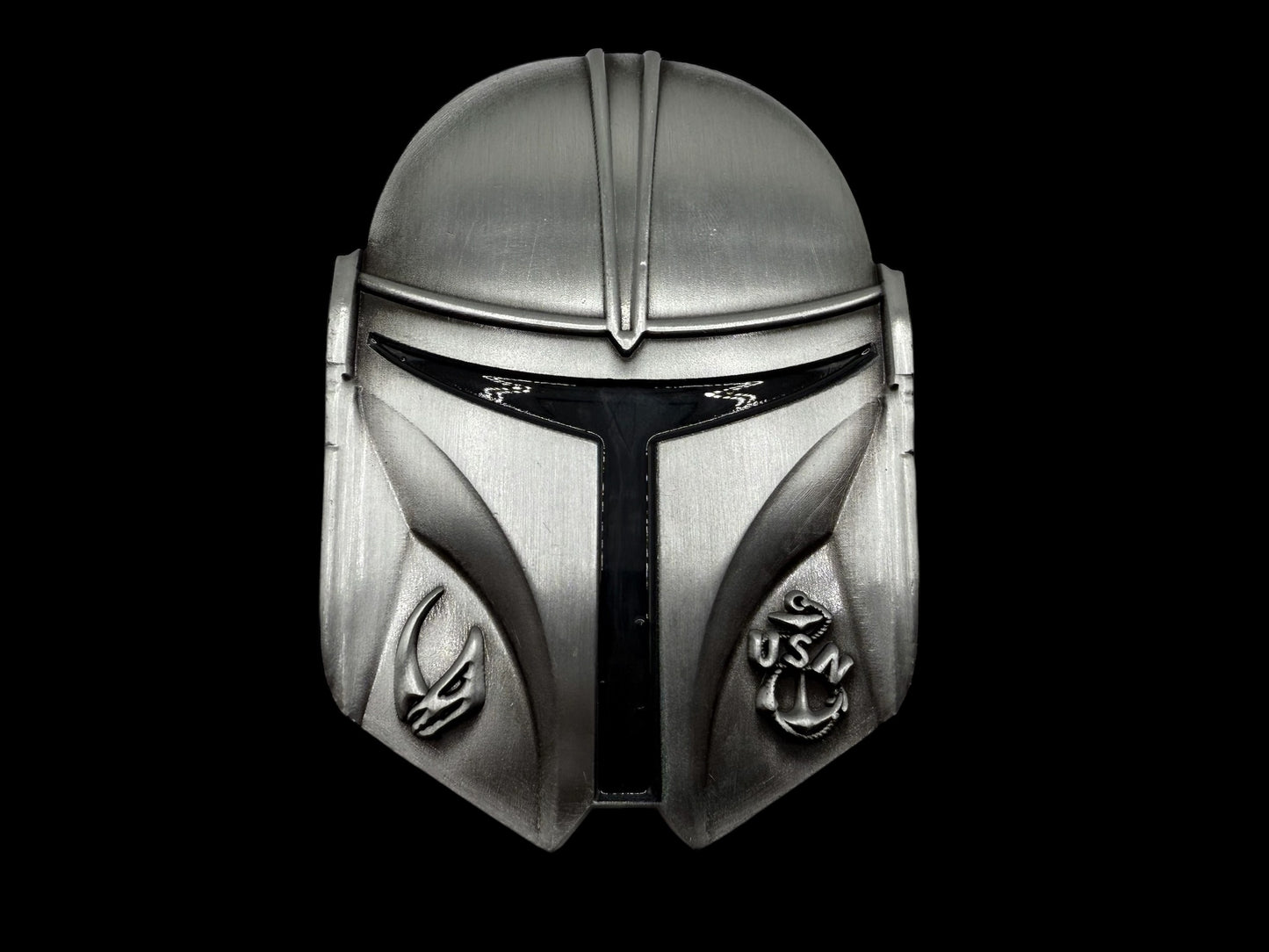 Mandalorian helmet challenge coin