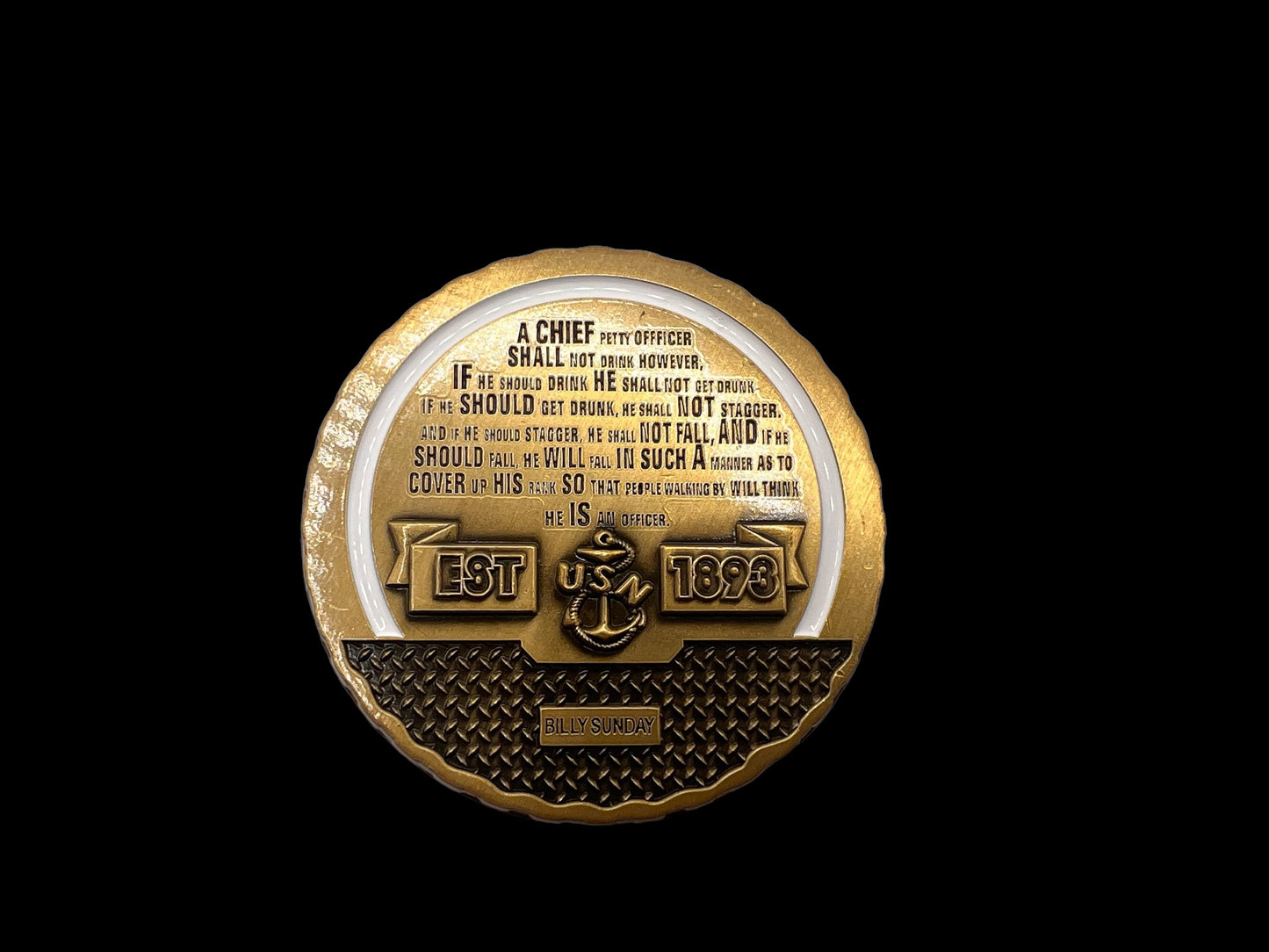 Billy Sunday Bottle Cap