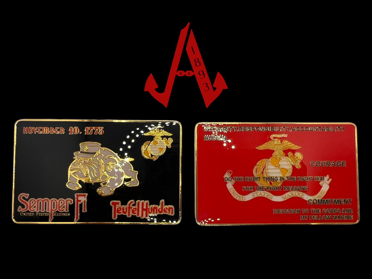 Marines basic training  medal card