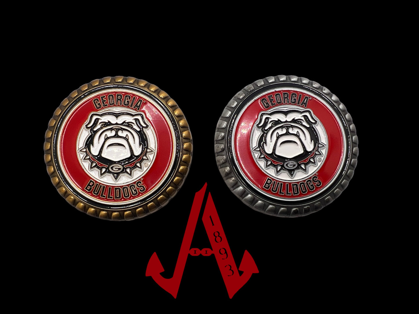 Georgia Bulldogs billy sundays challenge coins