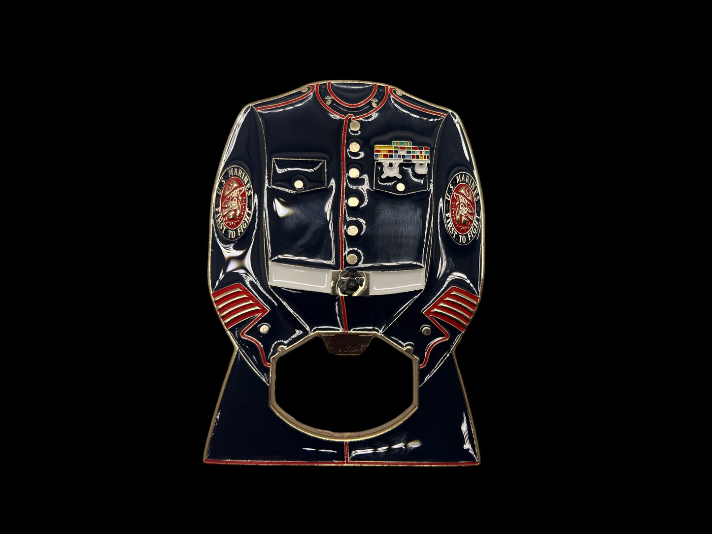 Marine Dress Blues bottle opener
