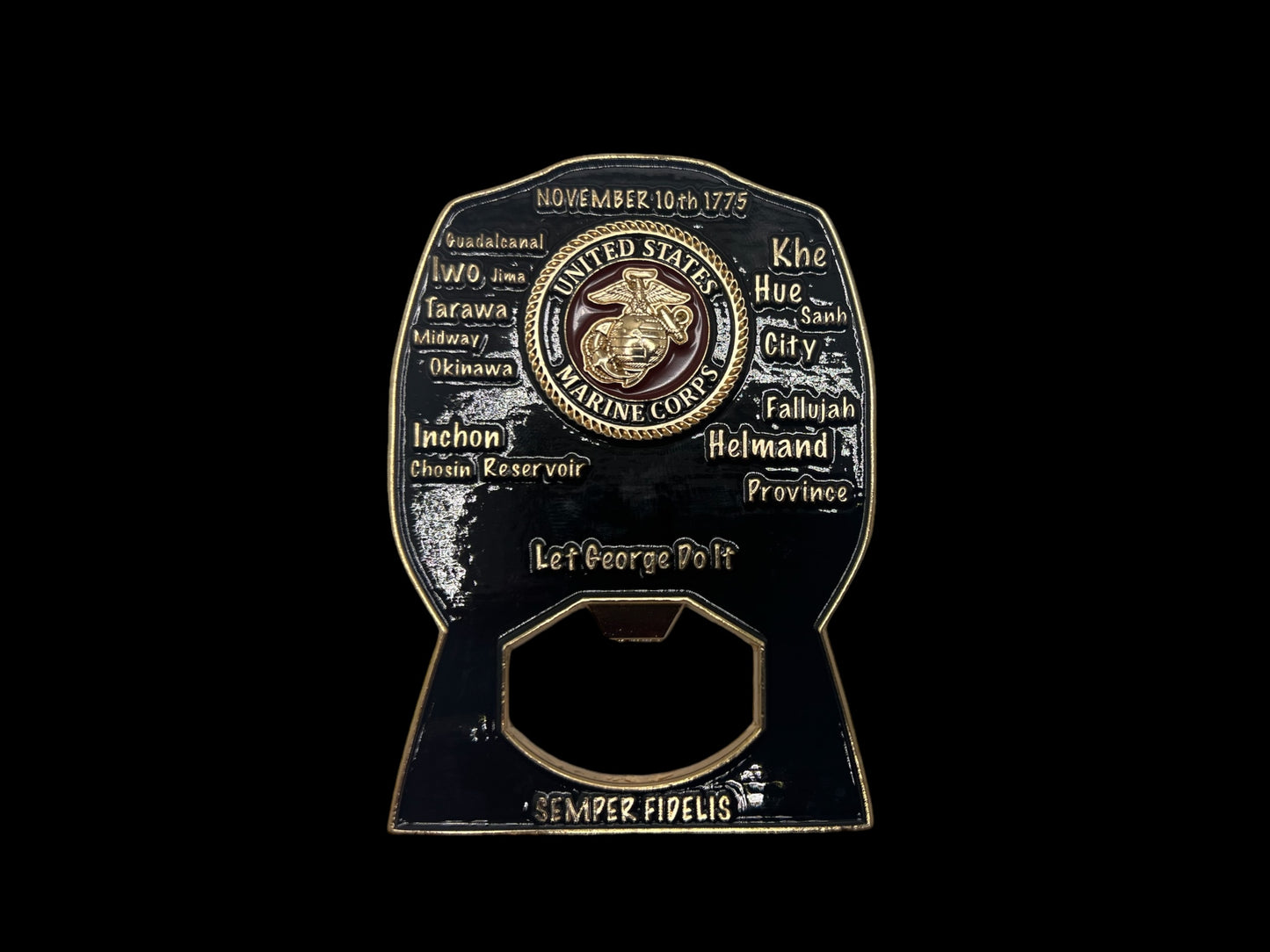 Marine Dress Blues bottle opener