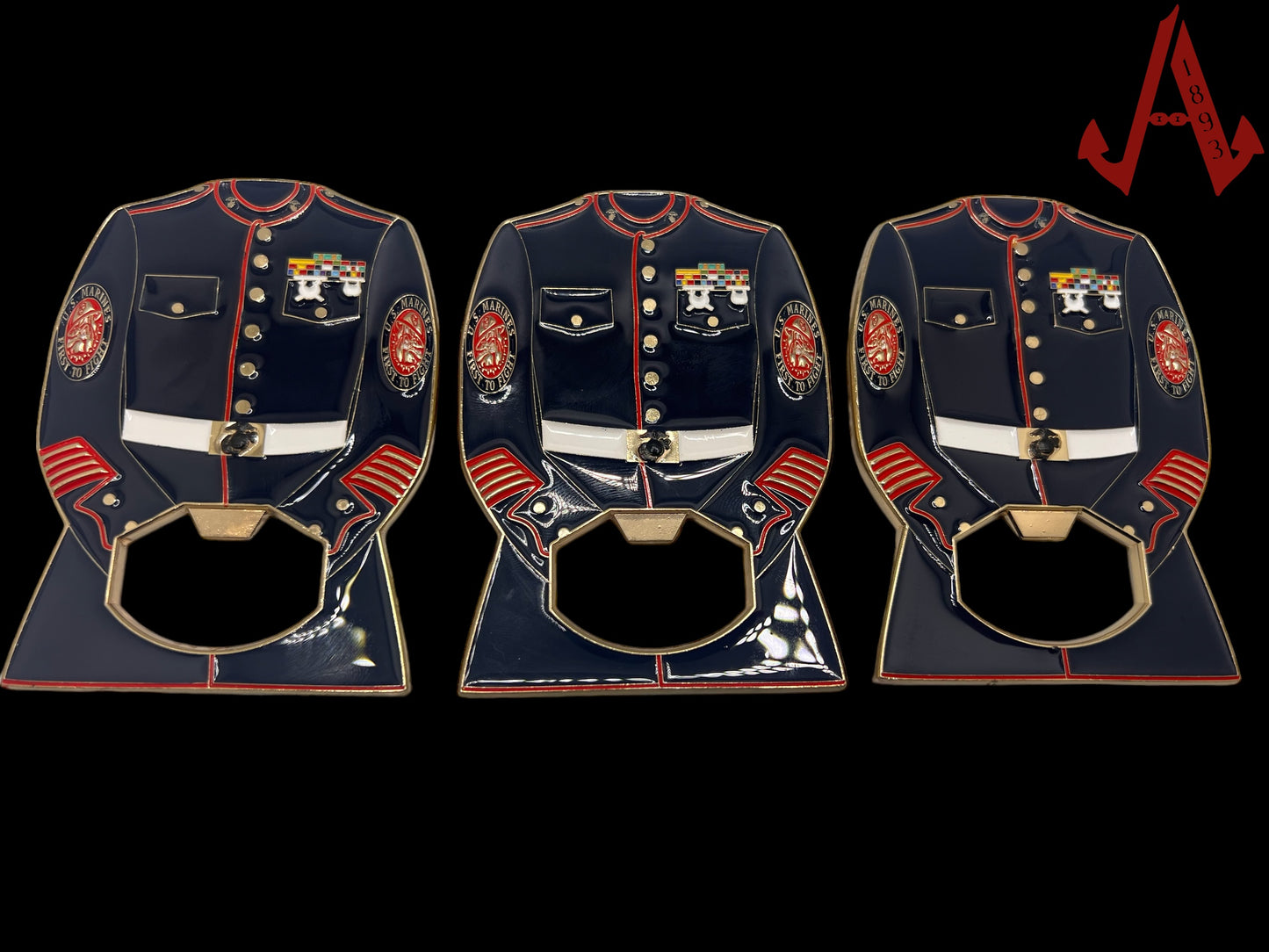 Marine Dress Blues bottle opener