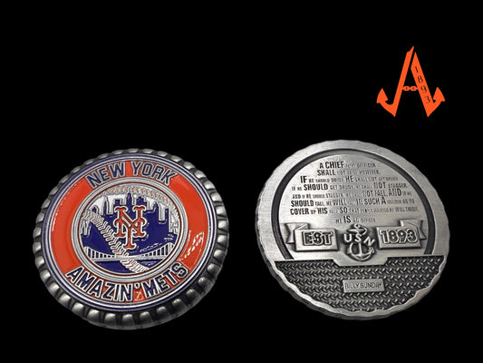 Let's Go Mets Billy Sunday bottle cap