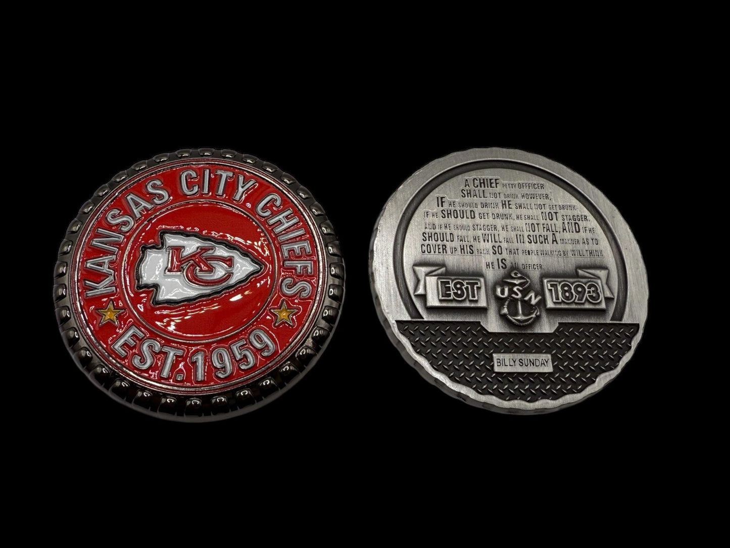 Kansas City Billy Sundays Bottle caps